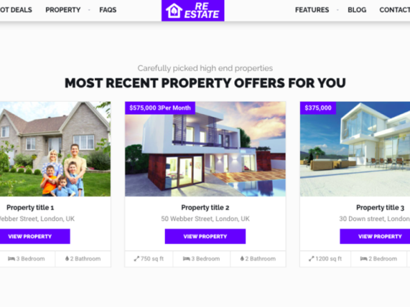 página web corredor inmobiliario